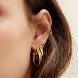 Two Ways Earrings | gold